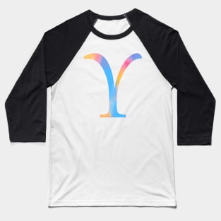 Sunrise Upsilon Letter Baseball T-Shirt